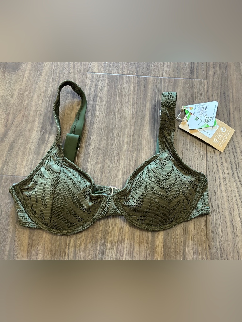 Olive Green Bikini Top